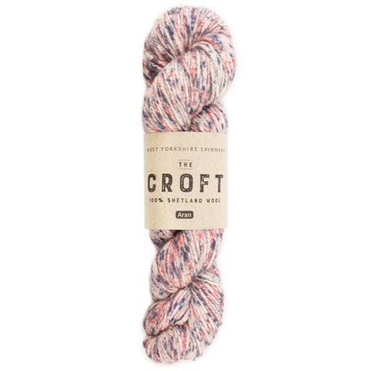 Virkie 1163 - Cream, pink and grey lilac tweed
