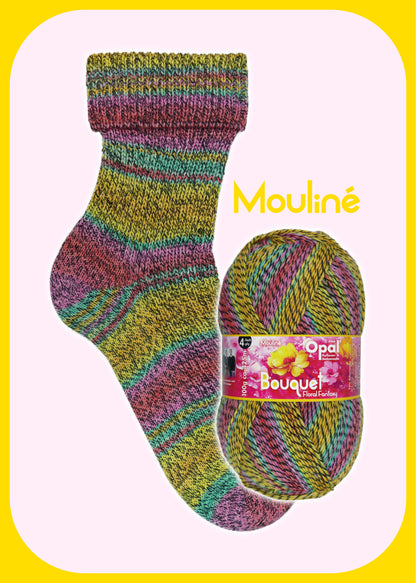 Opal Bouquet Mouline Sock 4ply