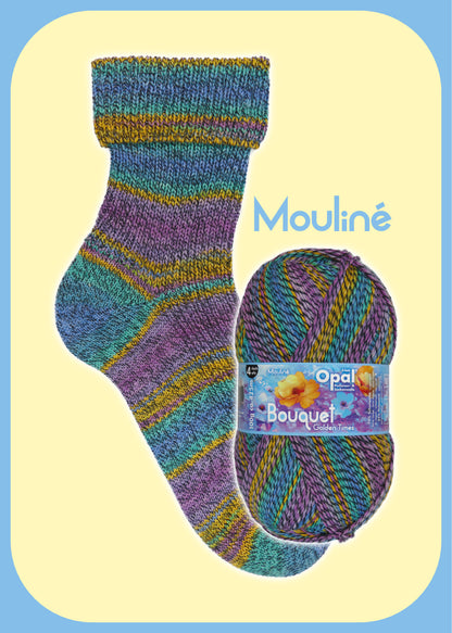 Opal Bouquet Mouline Sock 4ply