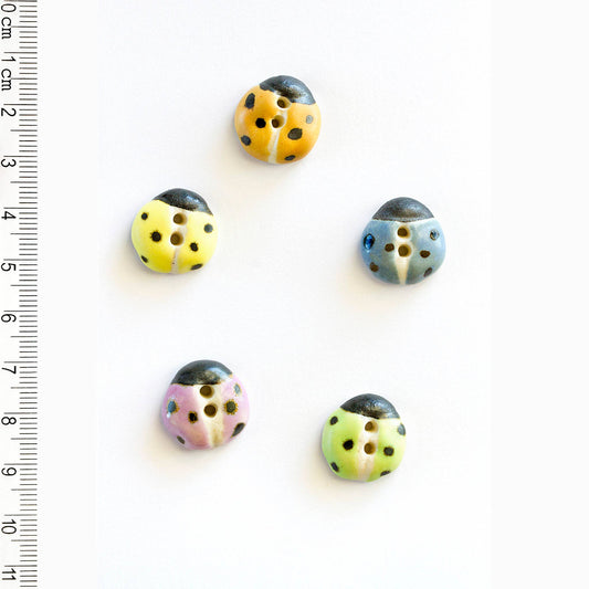 L5 Pastel Ladybird Buttons