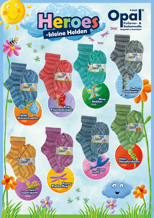 Opal Kleine Helden (Heroes) Sock 4ply