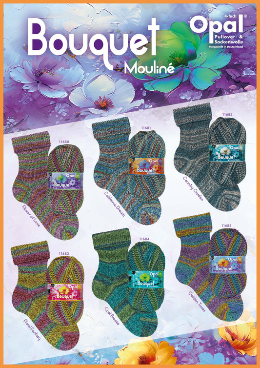 Opal Bouquet Mouline Sock 4ply