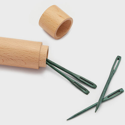 Teal Wooden Darning Needles